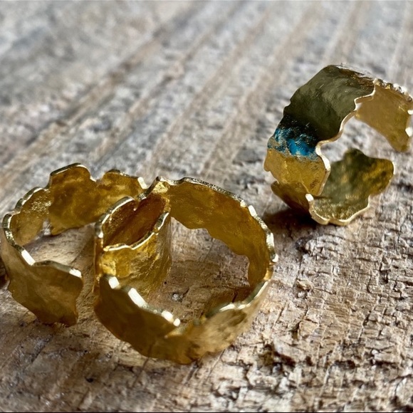 SALE: 🌟18 K gold leaf ring - Picture 7 of 13